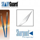 SharpGuard Stab Knife, 15 Degree, Straight, Guarded